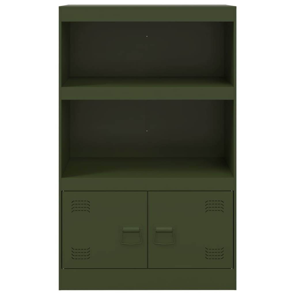 Sideboard Olive Green 67x39x107 cm Steel