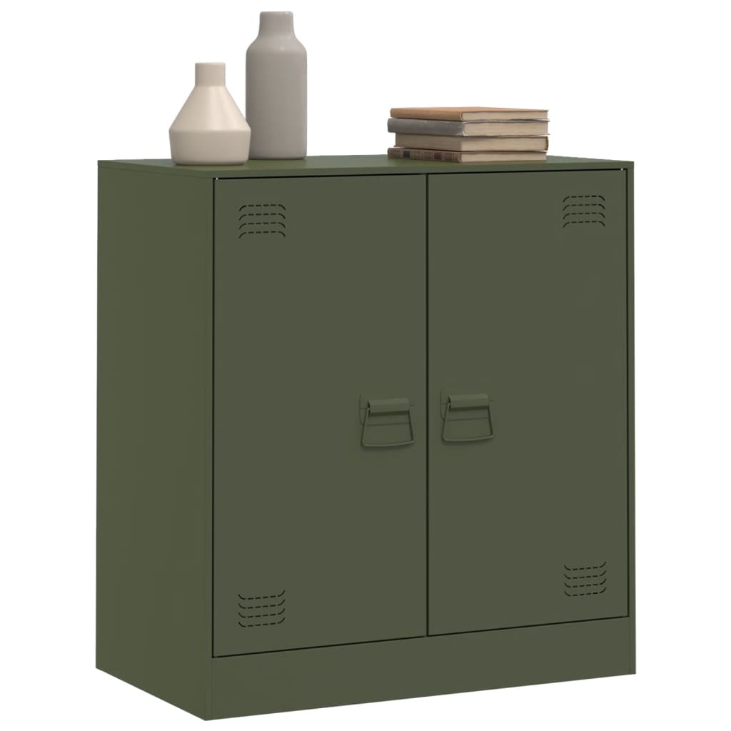 Sideboard Olive Green 67x39x73 cm Steel