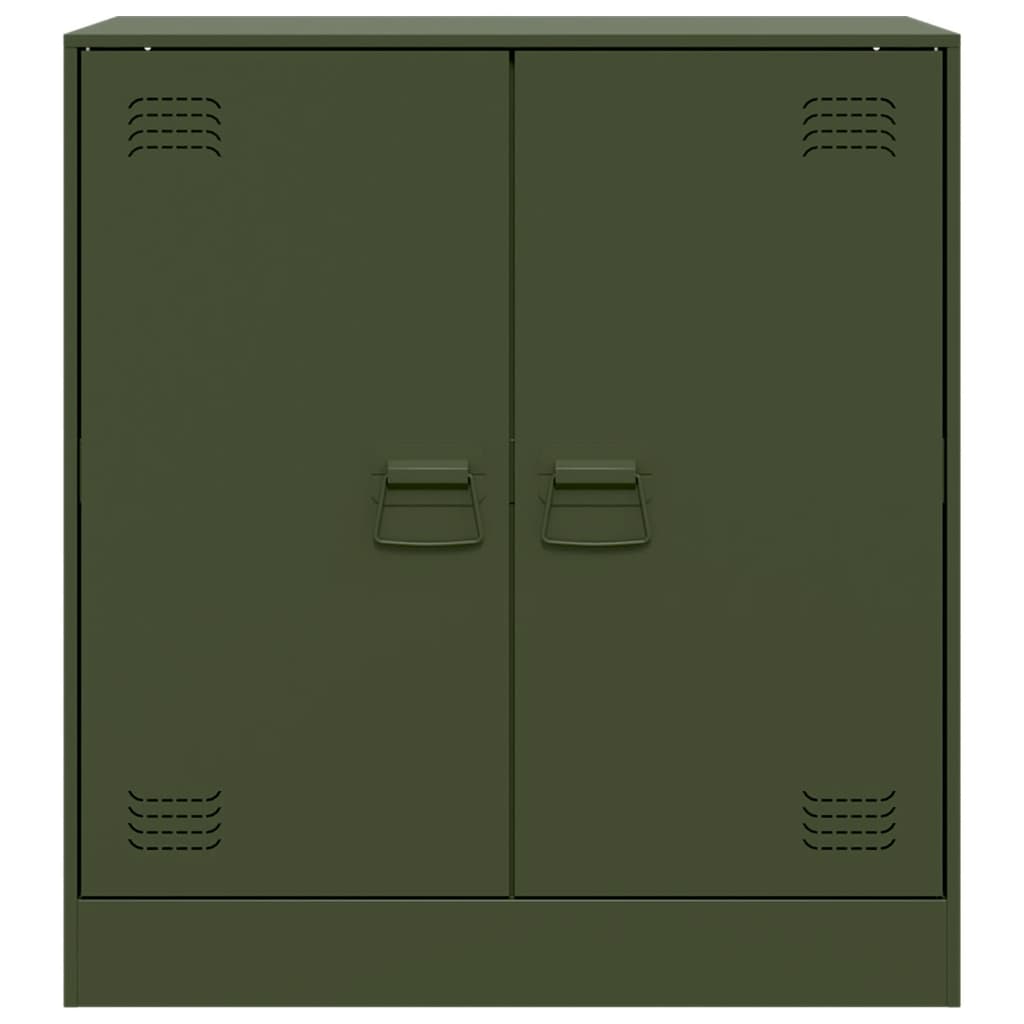 Sideboard Olive Green 67x39x73 cm Steel