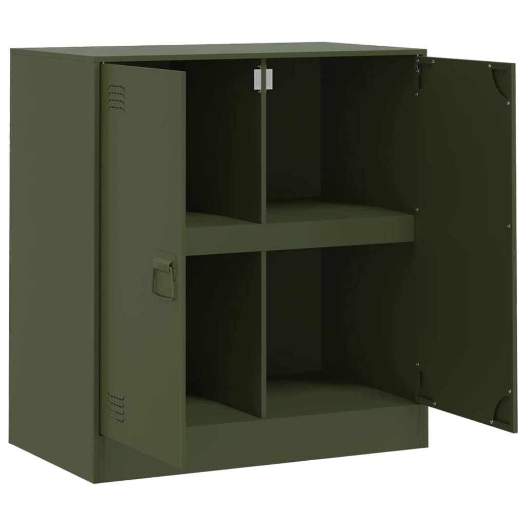 Sideboard Olive Green 67x39x73 cm Steel