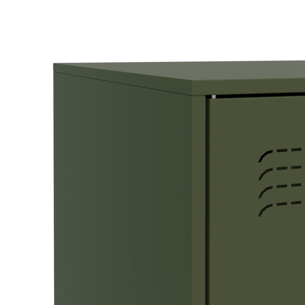 Sideboard Olive Green 67x39x73 cm Steel