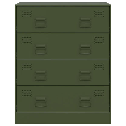 Sideboard Olive Green 67x39x83 cm Steel