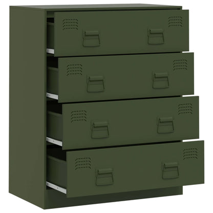 Sideboard Olive Green 67x39x83 cm Steel