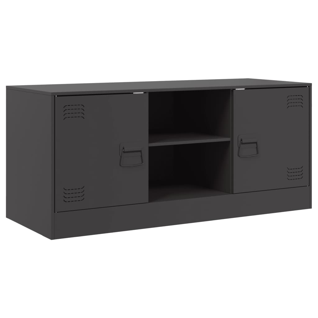 TV Cabinet Black 99x39x44 cm Steel