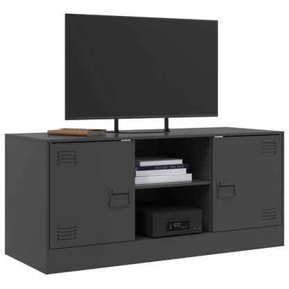 TV Cabinet Black 99x39x44 cm Steel