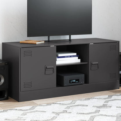 TV Cabinet Black 99x39x44 cm Steel