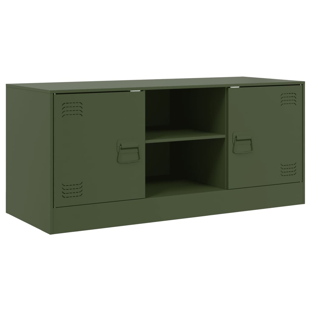 TV Cabinet Olive Green 99x39x44 cm Steel