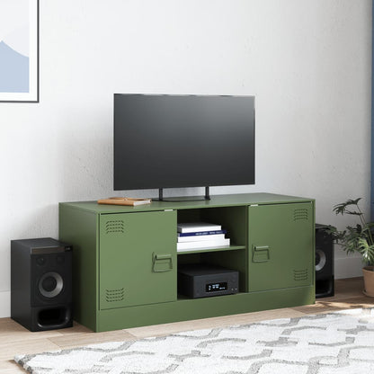 TV Cabinet Olive Green 99x39x44 cm Steel