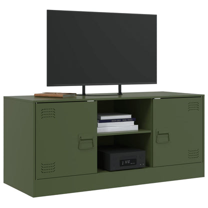 TV Cabinet Olive Green 99x39x44 cm Steel