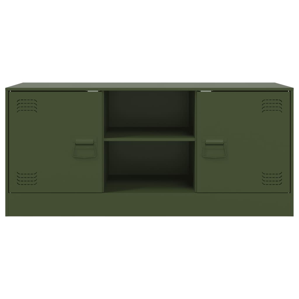 TV Cabinet Olive Green 99x39x44 cm Steel