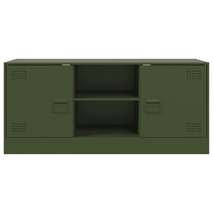 TV Cabinet Olive Green 99x39x44 cm Steel