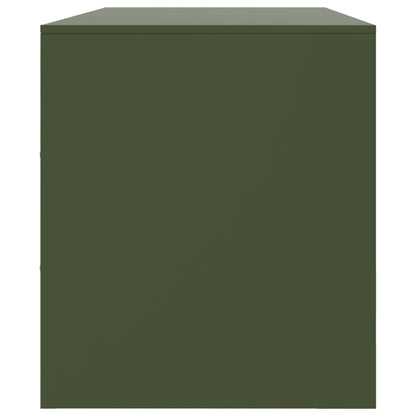 TV Cabinet Olive Green 99x39x44 cm Steel