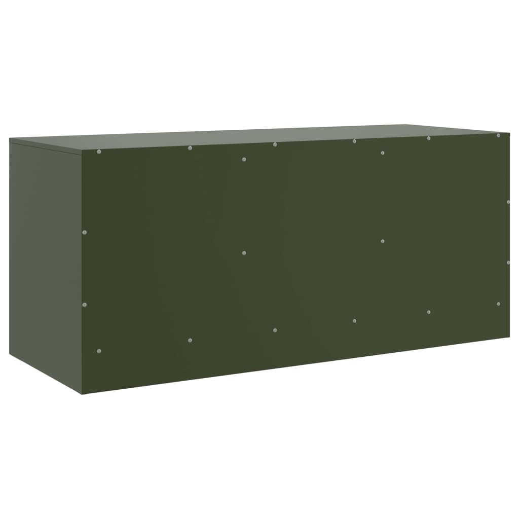 TV Cabinet Olive Green 99x39x44 cm Steel