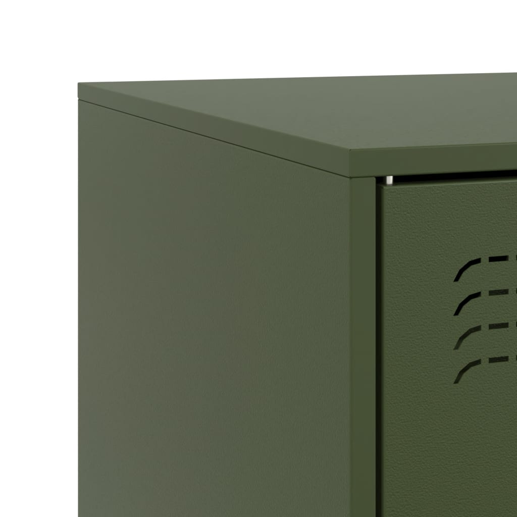 TV Cabinet Olive Green 99x39x44 cm Steel