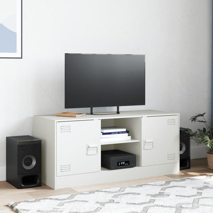 TV Cabinet White 99x39x44 cm Steel