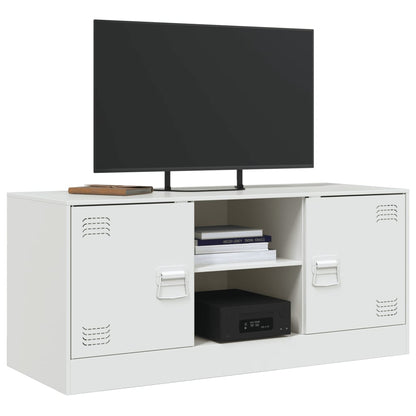 TV Cabinet White 99x39x44 cm Steel