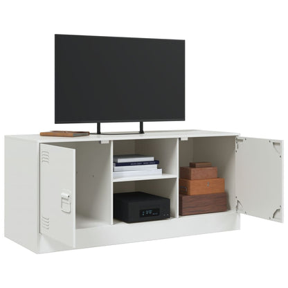 TV Cabinet White 99x39x44 cm Steel