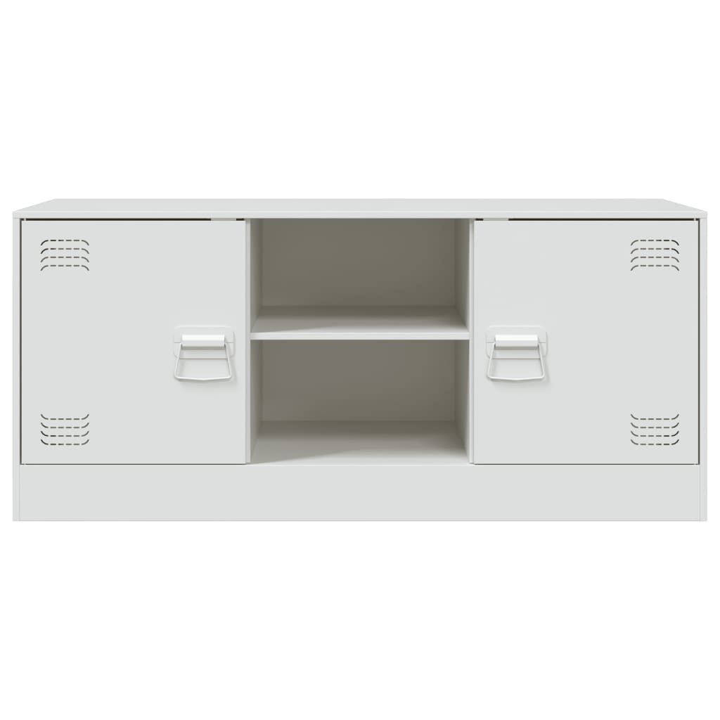 TV Cabinet White 99x39x44 cm Steel