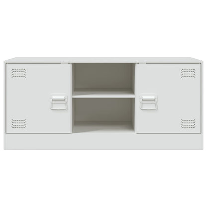 TV Cabinet White 99x39x44 cm Steel