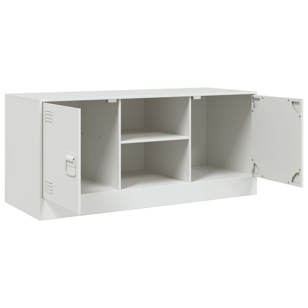 TV Cabinet White 99x39x44 cm Steel