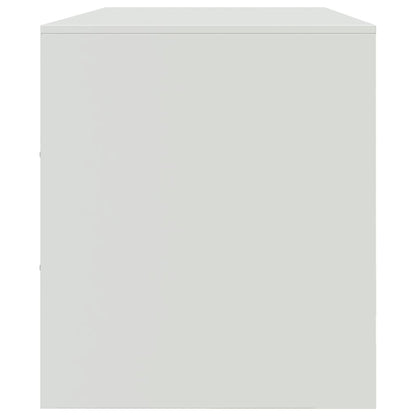 TV Cabinet White 99x39x44 cm Steel