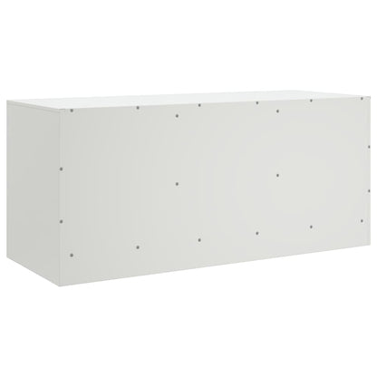 TV Cabinet White 99x39x44 cm Steel