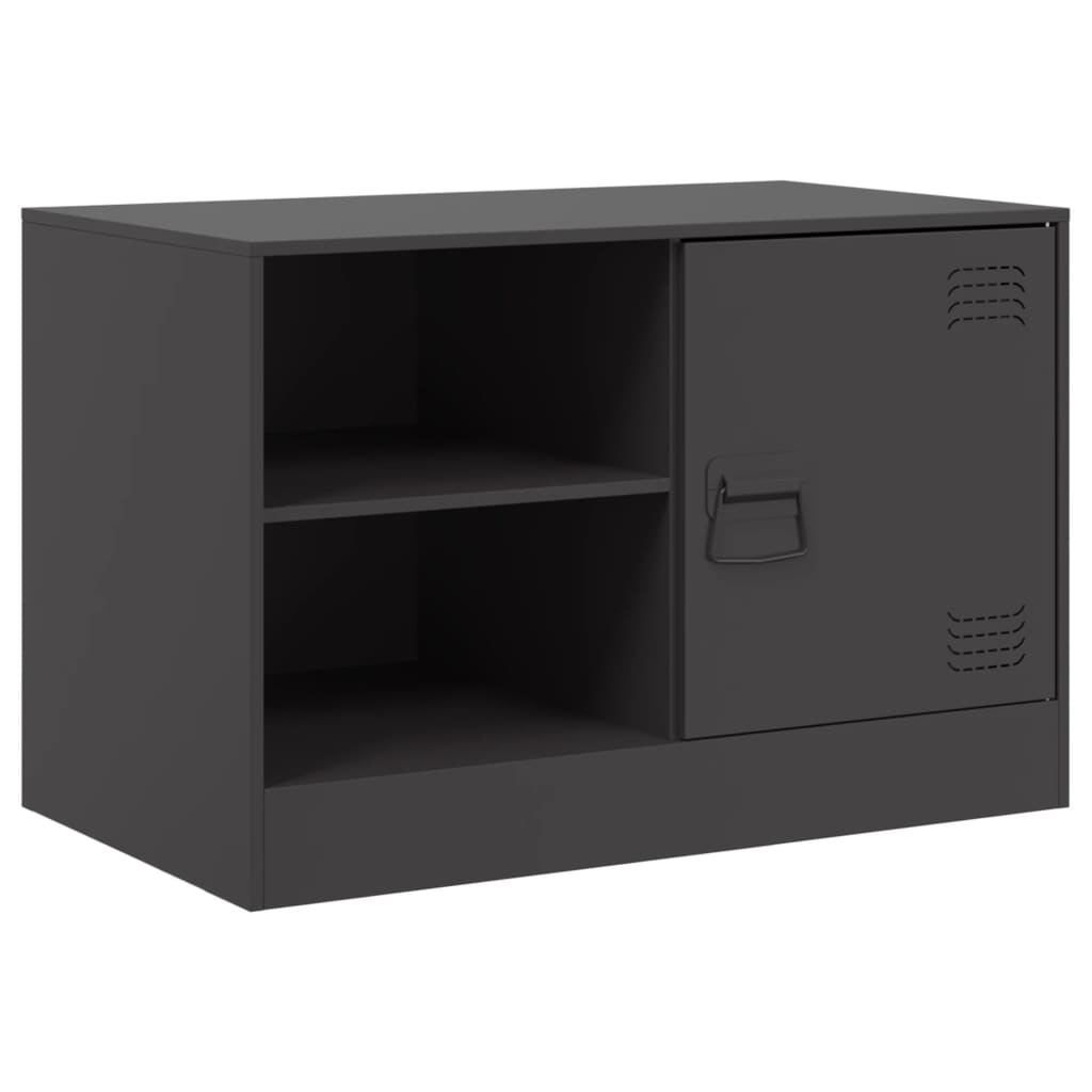 TV Cabinet Black 67x39x44 cm Steel