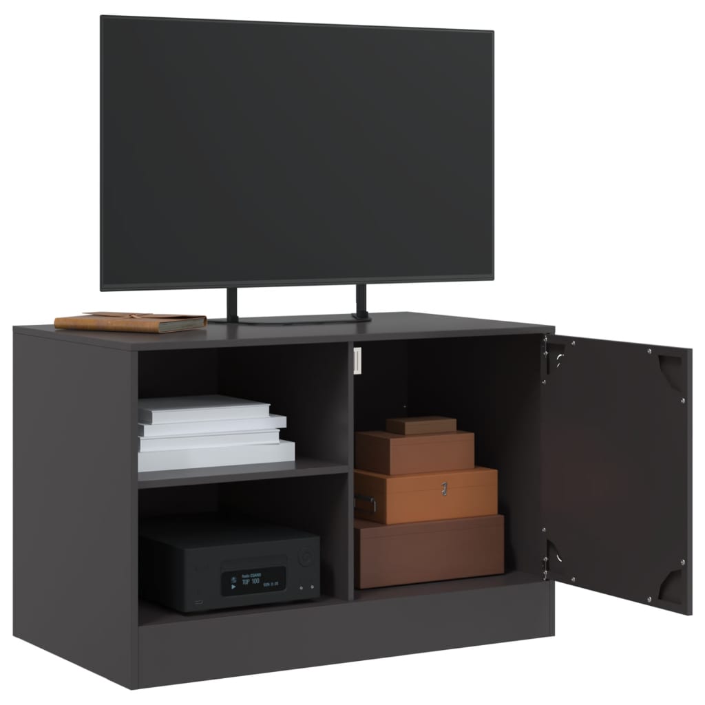 TV Cabinet Black 67x39x44 cm Steel