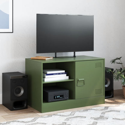 TV Cabinet Olive Green 67x39x44 cm Steel