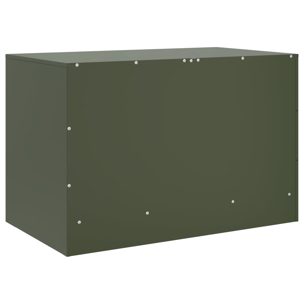 TV Cabinet Olive Green 67x39x44 cm Steel