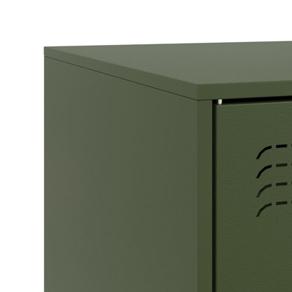 TV Cabinet Olive Green 67x39x44 cm Steel