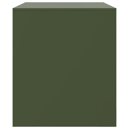 TV Cabinets 2 pcs Olive Green 67x39x44 cm Steel