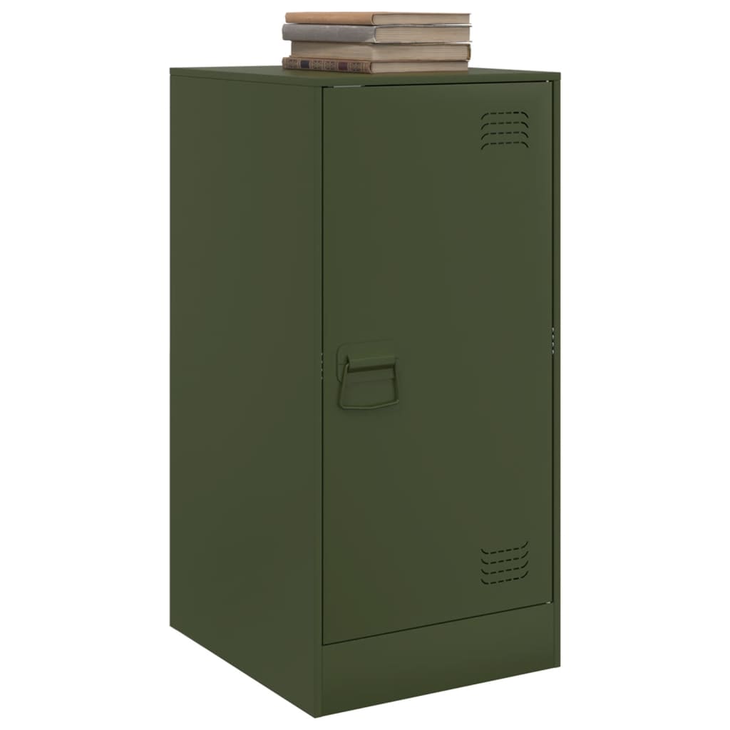 Sideboard Olive Green 34.5x39x73 cm Steel