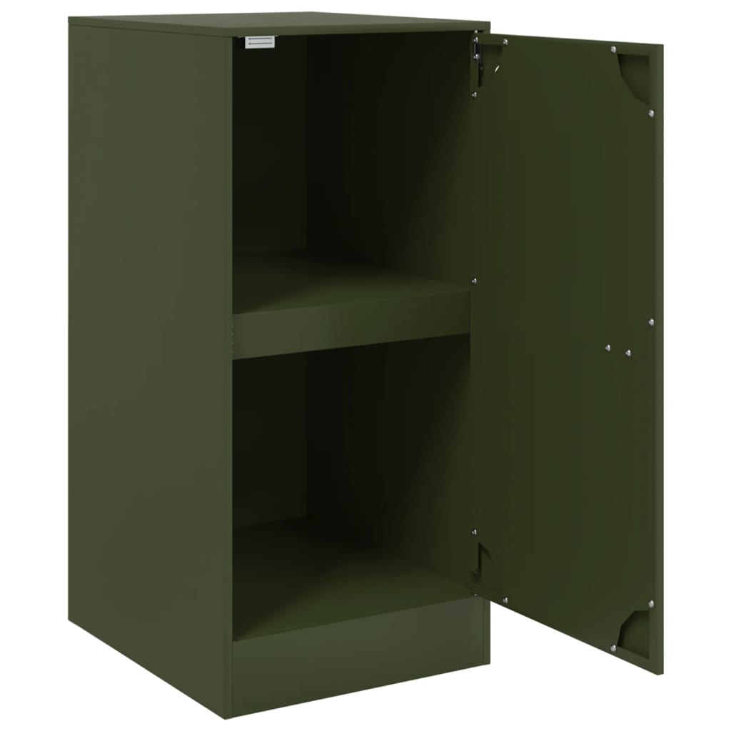 Sideboard Olive Green 34.5x39x73 cm Steel