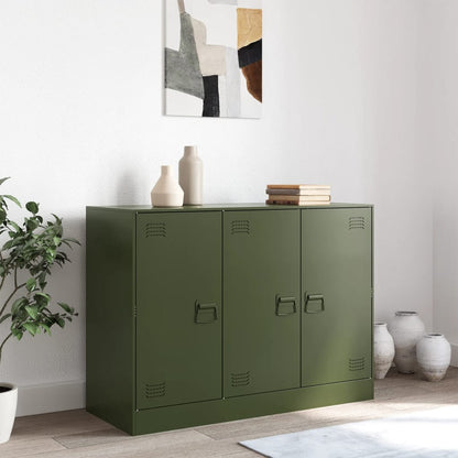 Sideboard Olive Green 99x39x73 cm Steel