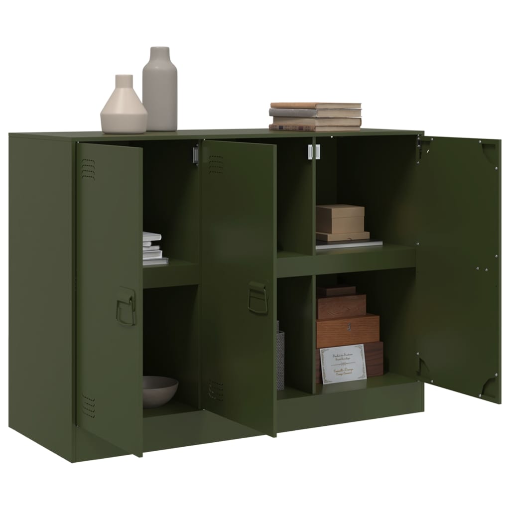 Sideboard Olive Green 99x39x73 cm Steel