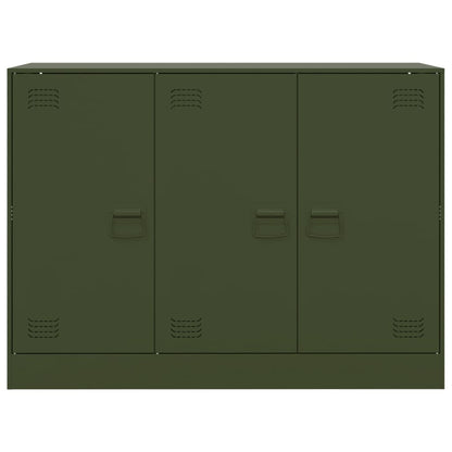 Sideboard Olive Green 99x39x73 cm Steel