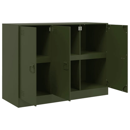 Sideboard Olive Green 99x39x73 cm Steel