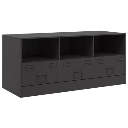 TV Cabinet Black 99x39x44 cm Steel