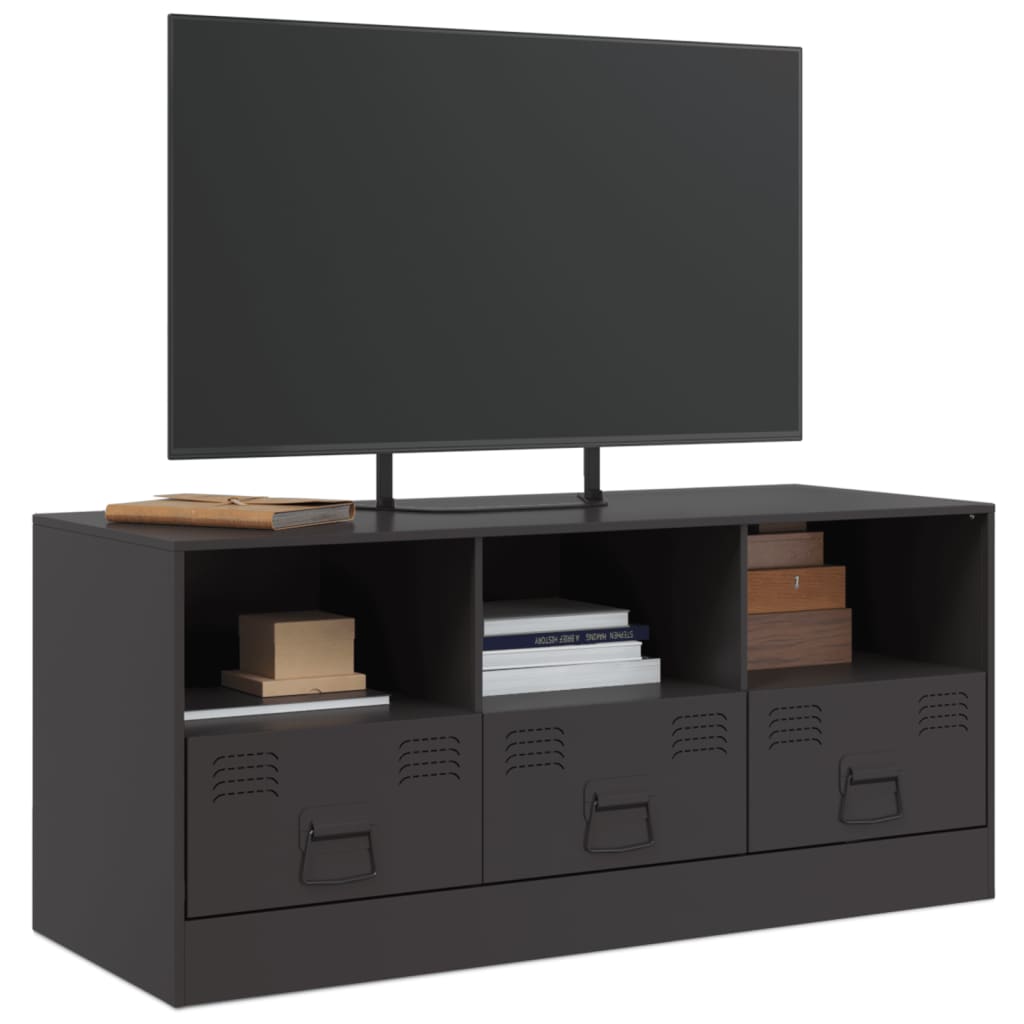 TV Cabinet Black 99x39x44 cm Steel