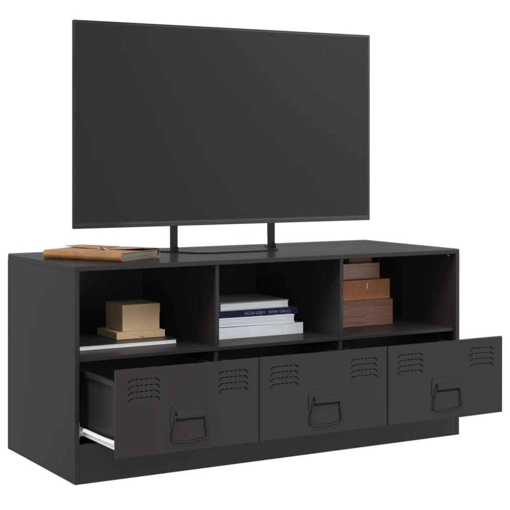 TV Cabinet Black 99x39x44 cm Steel