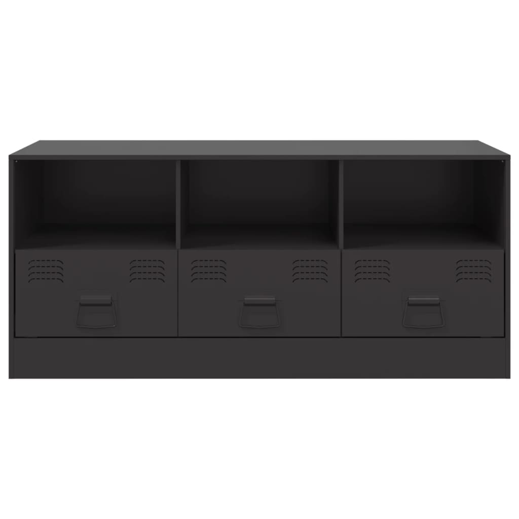 TV Cabinet Black 99x39x44 cm Steel