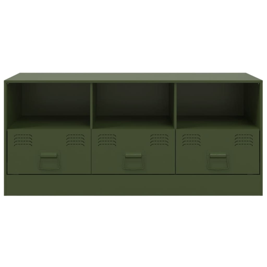 TV Cabinet Olive Green 99x39x44 cm Steel