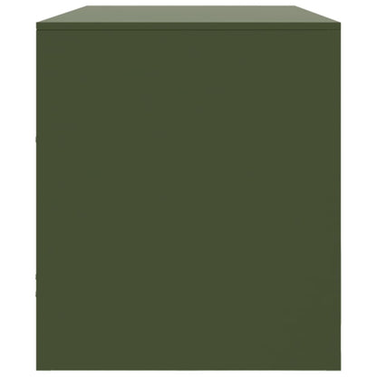 TV Cabinet Olive Green 99x39x44 cm Steel