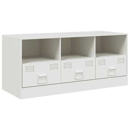 TV Cabinet White 99x39x44 cm Steel