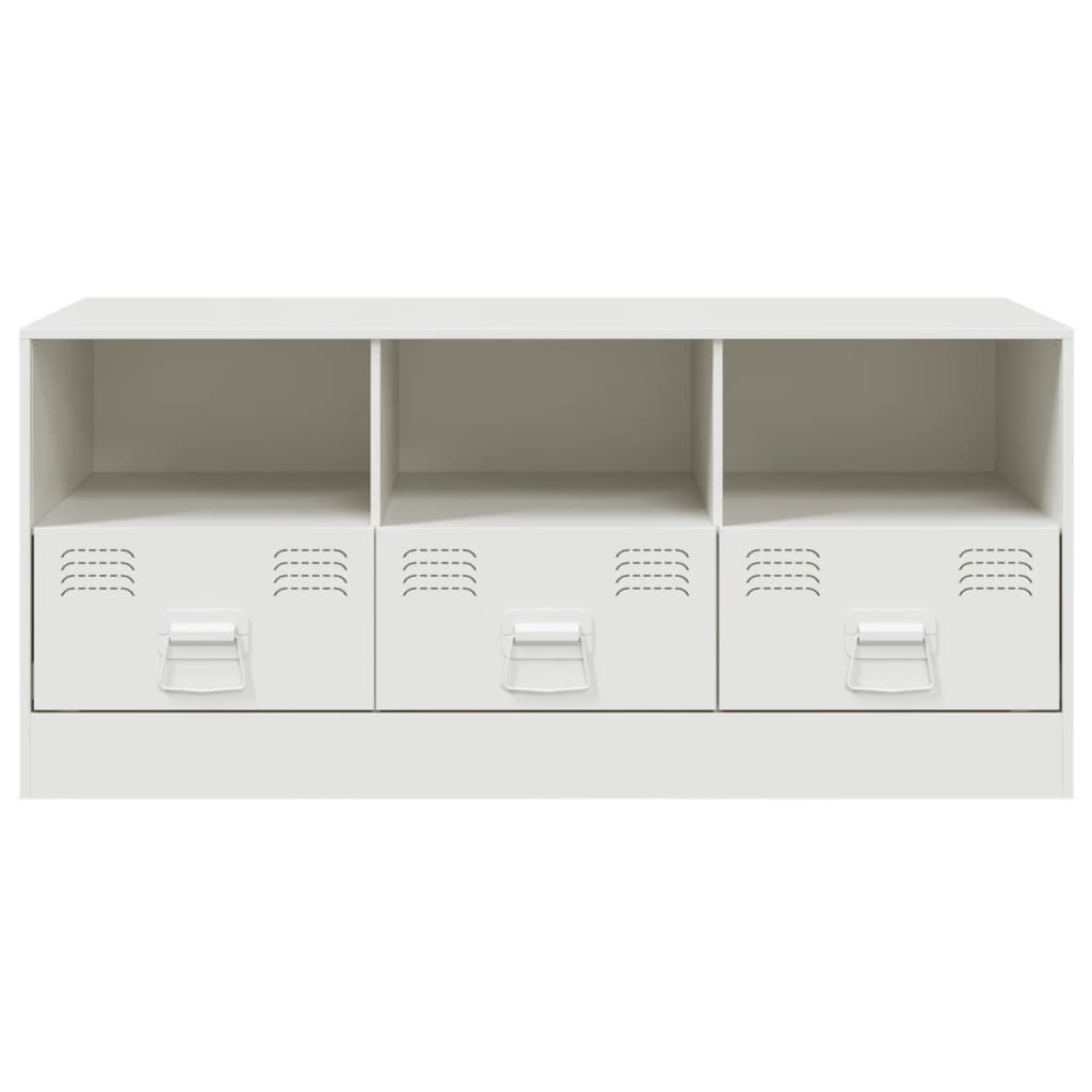 TV Cabinet White 99x39x44 cm Steel