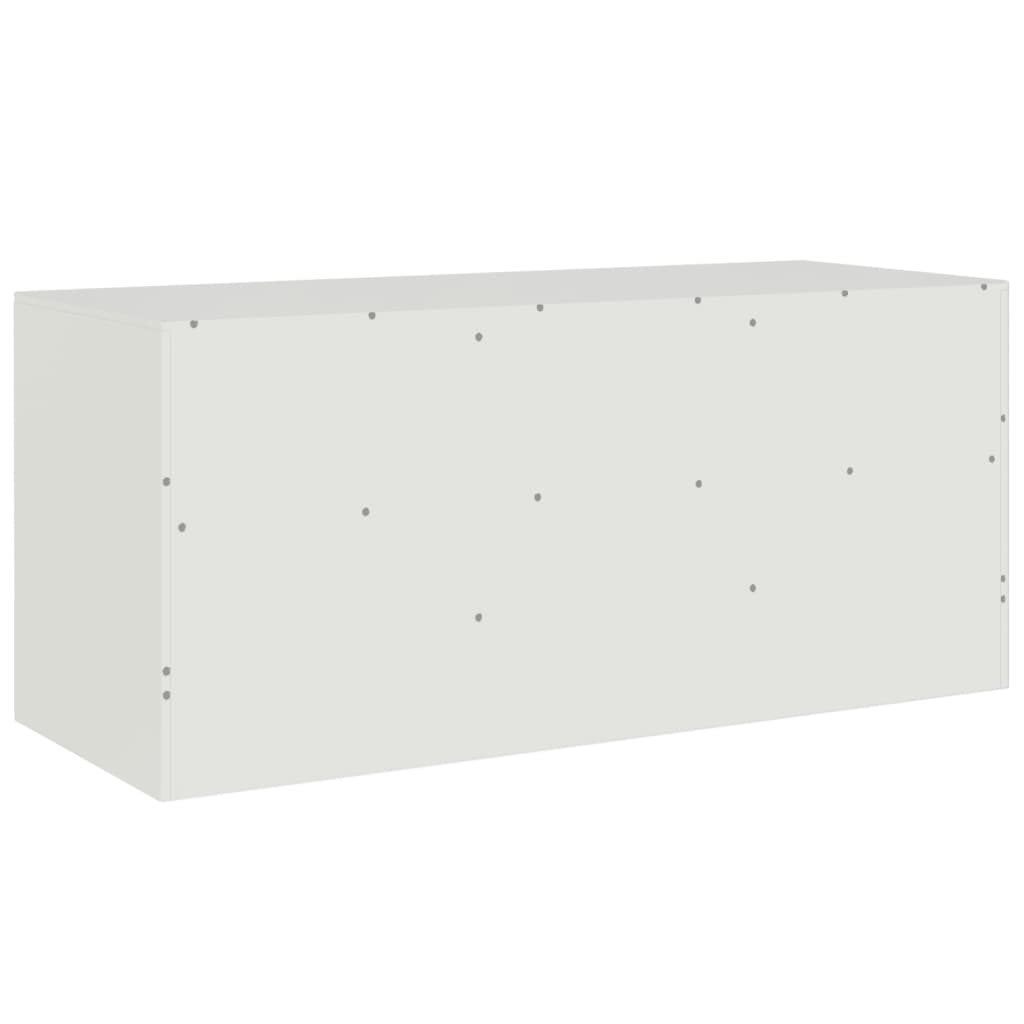 TV Cabinet White 99x39x44 cm Steel