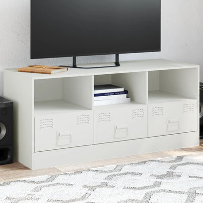 TV Cabinet White 99x39x44 cm Steel