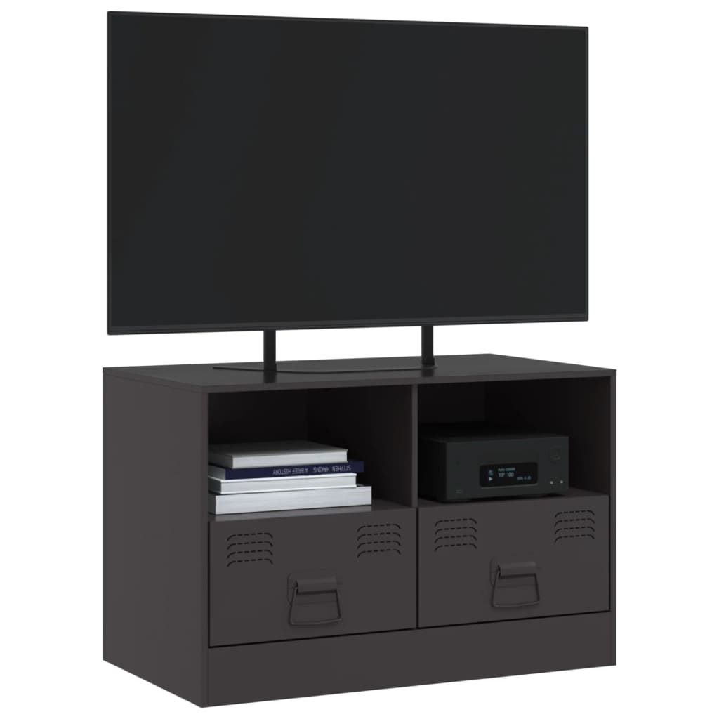 TV Cabinet Black 67x39x44 cm Steel