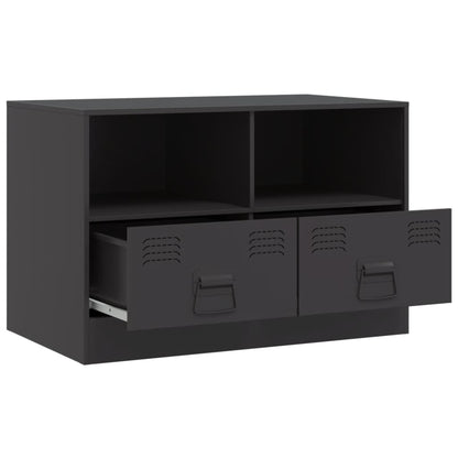 TV Cabinet Black 67x39x44 cm Steel